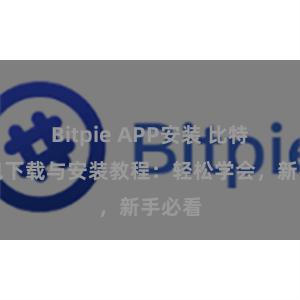 Bitpie APP安装 比特派钱包下载与安装教程：轻松学会，新手必看