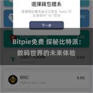 Bitpie免费 探秘比特派：数码世界的未来体验