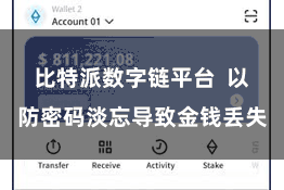 比特派数字链平台  以防密码淡忘导致金钱丢失